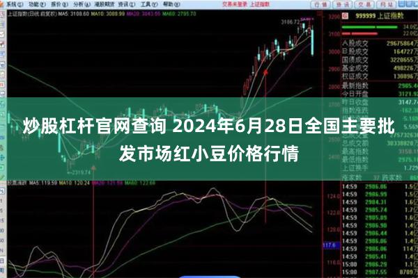 炒股杠杆官网查询 2024年6月28日全国主要批发市场红小豆价格行情