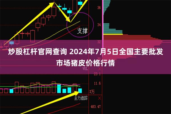 炒股杠杆官网查询 2024年7月5日全国主要批发市场猪皮价格行情