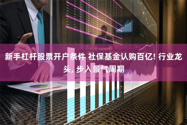 新手杠杆股票开户条件 社保基金认购百亿! 行业龙头, 步入景气周期