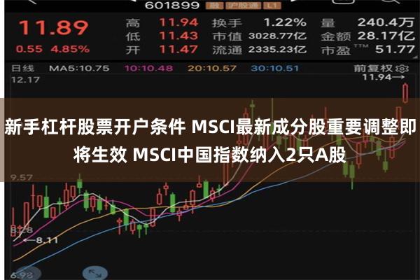 新手杠杆股票开户条件 MSCI最新成分股重要调整即将生效 MSCI中国指数纳入2只A股